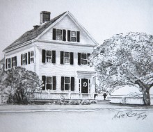 Childhood Home 5″x7″ graphite on paper